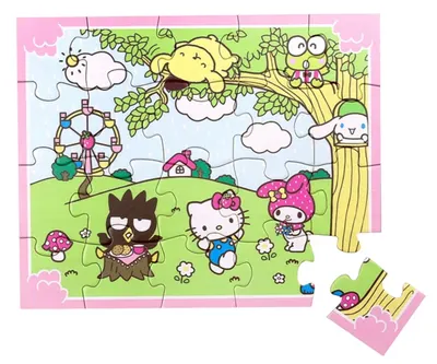 Puzzle din lemn Micki - Hello Kitty, 20 piese