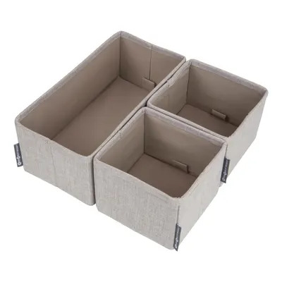 Set 3 organizatoare Bigso Box of Sweden Drawer, bej