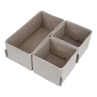 Set 3 organizatoare Bigso Box of Sweden Drawer, bej