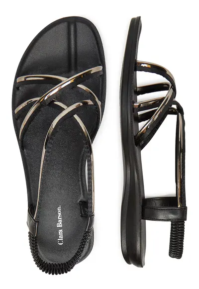 Sandale dama - material negru
