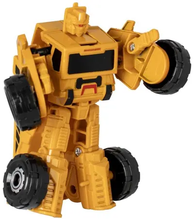 Robot metalic transformabil Raya Toys - 2 în 1 Basculantă, galben