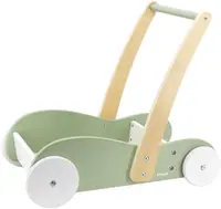 Cărucior/mergător din lemn Viga PolarB - Verde