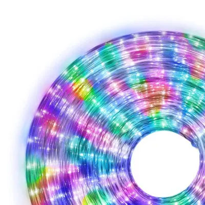 Instalatie tip furtun luminos cu LED, 20m, 480 LED, diverse culori
