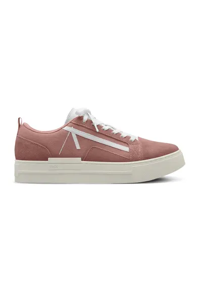 Pantofi sport dama - Piele naturala/Textil - Roz - Roz