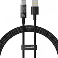 Cablu Date si Incarcare USB-A - USB-C Baseus Gem, 100W, 2m, Negru P10373002111-01