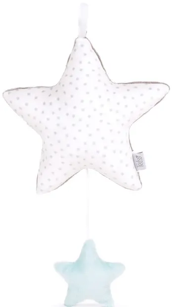 Jucărie muzicală de pluș Tedsy - Stea, 28 cm, albastră