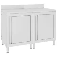 Gossi dulap blat de lucru comercial, 120x60x96 cm, otel inoxidabil