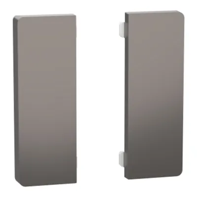 Set de 2 clapete 1/2 pentru Push buton KNX Dynamic Labeling System Design, nichel metalic