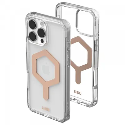 Husa MagSafe pentru Apple iPhone 16 Pro Max, Urban Armor Gear, Plyo, Roz Aurie