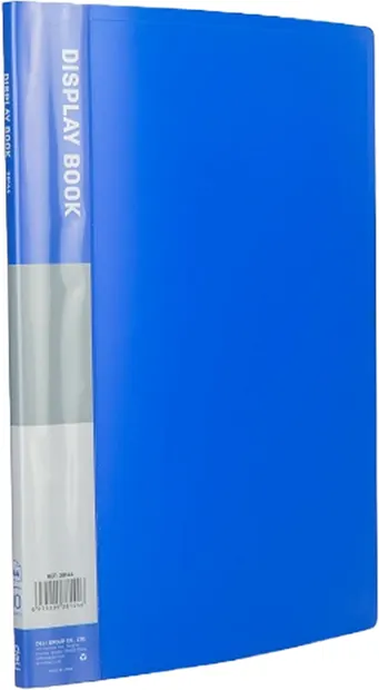 Mapa cu 10 de buzunare Deli Classic - E38144, A4, albastra