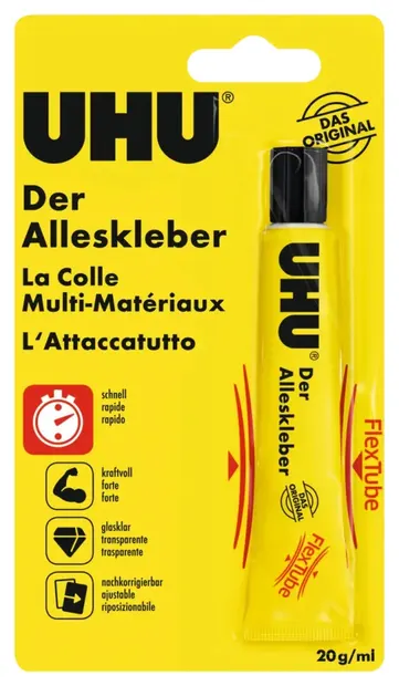 Lipici universal UHU - Flex and Clean, 20 g