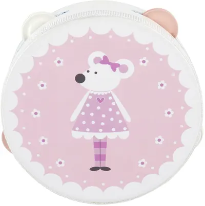 Instrument muzical din lemn Orange Tree Toys - Tamburină, mouse