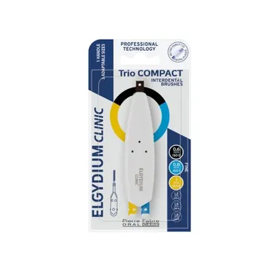 Periuță interdentara Trio Compact, Mix Black Very Narrow, 2 bucăți, Elgydium