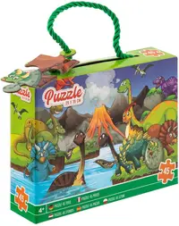 Puzzle pentru copii Grafix din 45 de piese - Dinozauri