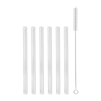 Set 6 paie din sticlă Vialli Design, lungime 15 cm