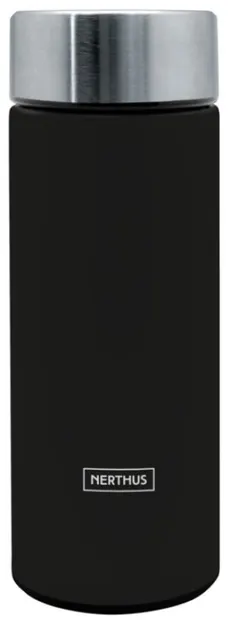 Termos Nerthus - Cu infuzor, negru, 300 ml