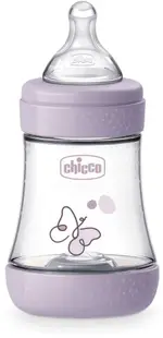 Biberon Chicco Perfect 5 - debit lent, 150 ml, 0+ luni, roz