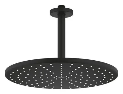Dus fix Grohe Rainshower Mono 310 22122KF0, 1/2 inch, montare pe tavan, 31 cm, 1 pulverizare, brat, anti-calcar, Mat, Negru