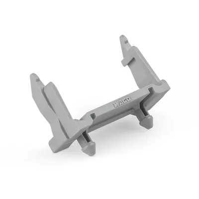 Mounting carrier; 5-pole; for sockets and plugs; Plastic; gray