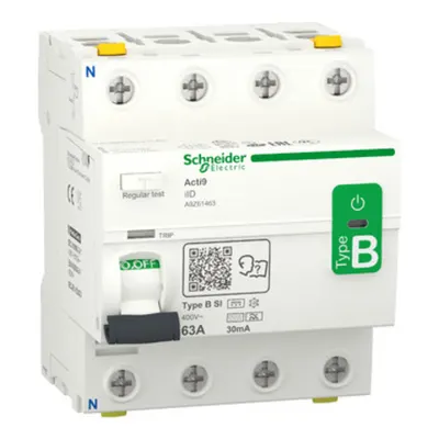 Acti9 iID, Intreruptor Diferenţial, 4P, 63A, 30mA, varf B-SI
