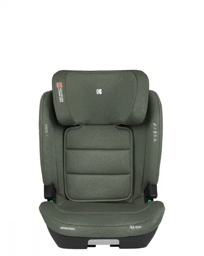 Scaun auto cu isofix KikkaBoo i-Scout Army Green i-SIZE 100-150 cm,SPS-sistem de protectie impact lateral,spatar reglabil in 4 pozitii,tetiera reglabila in 10 pozitii,conectori isofix telescopici cu sistem vizual verificare