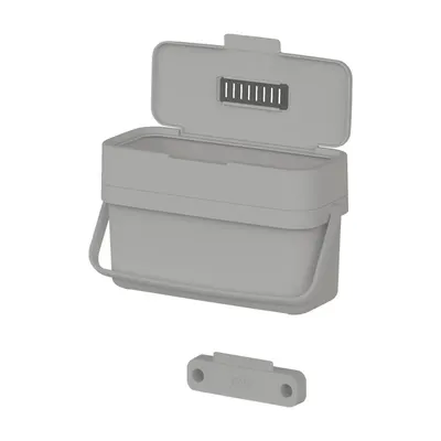 Recipient pentru deșeuri compostabile gri 4 l Duo – Joseph Joseph