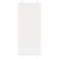 vidaXL Jaluzea plisată alb 85x200 cm Lățime țesătură 84,4cm poliester