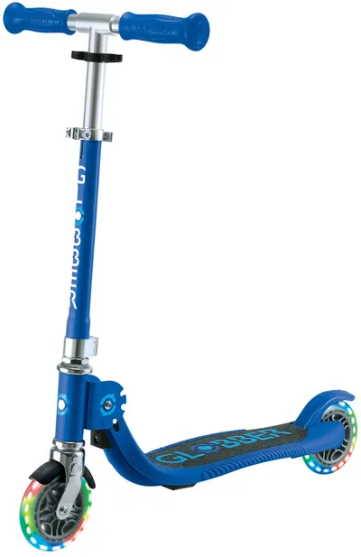 Trotinetă pentru copii Globber - Flow Foldable Junior Lights, albastru