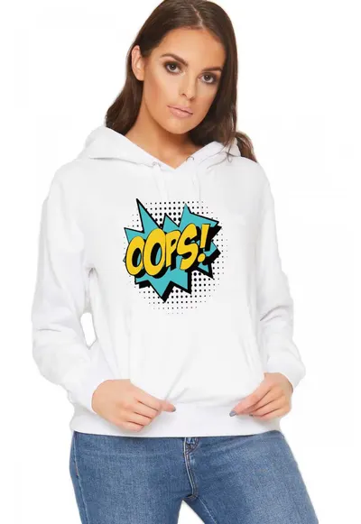 Hanorac dama alb - Oops