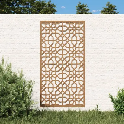 Gossi decor perete de gradina 105x55 cm design maur otel corten
