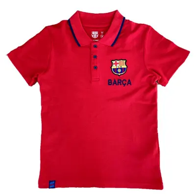 Cămașa elegantă pentru copii Barcelona cu guler - roșu, 14 ani