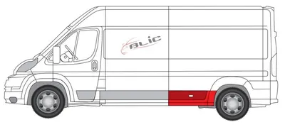 Aripa kit reparatie spate stanga potrivit CITROEN JUMPER II; FIAT DUCATO; PEUGEOT BOXER 2014-2017 - (inainte de roata)