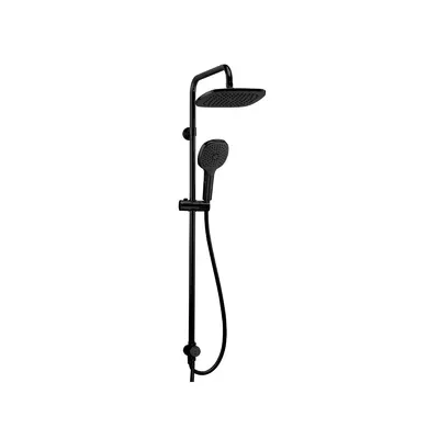 Coloana de dus Celesta Modum 1010615 bara culisanta para de dus si cap de dus cu efect tip ploaie negru mat