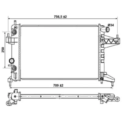Radiator, racire motor NRF 53035