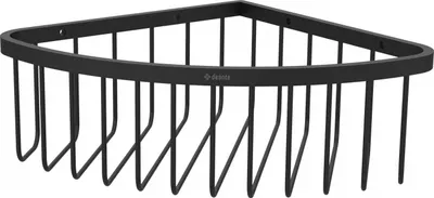 Suport de accesorii pentru dus, pe colt, negru, Deante Jasmin