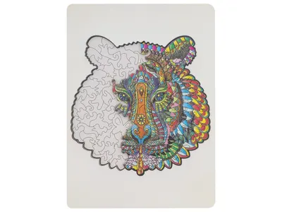 Puzzle din lemn cu 130 de piese în forme deosebite