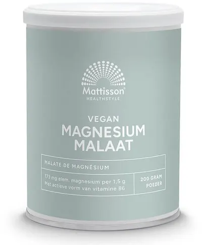Vegan Magnesium Malate, 200 g, Mattisson Healthstyle