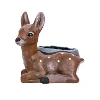 Ghiveci din ceramica, model caprioara, lungime 23cm / EXT 7066 Engros