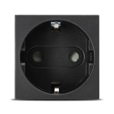 Moda Voice, priza Schuko protectie copii 2M, antracit mat, Elbi