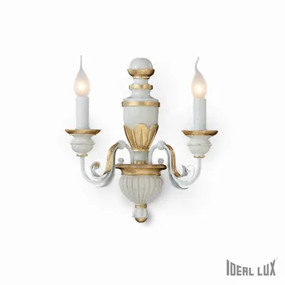 aplica Firenze, 2 becuri, dulie E14, L:330 mm, H:380 mm, Alb