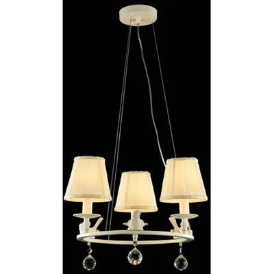 Candelabru Voyage,3 becuri dulie E14, 230V,D.47 cm, H.100 cm,Alb