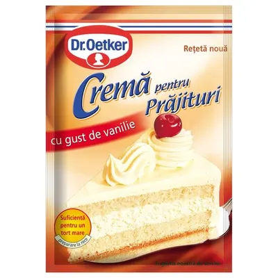 Mix de cremă pentru prăjituri cu gust de vanilie Dr. Oetker 50 g, 30 plicuri Engros