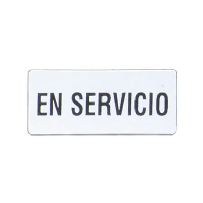 Eticheta cu text pentru LPX AU100 LEGEND HOLDER, EN SERVICIO