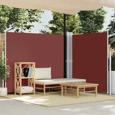 vidaXL Copertină laterală retractabilă, maro, 180x600 cm