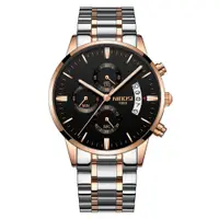 Ceas barbatesc de mana Nibosi Fashion Quartz Casual Elegant Analog Argintiu Auriu Negru