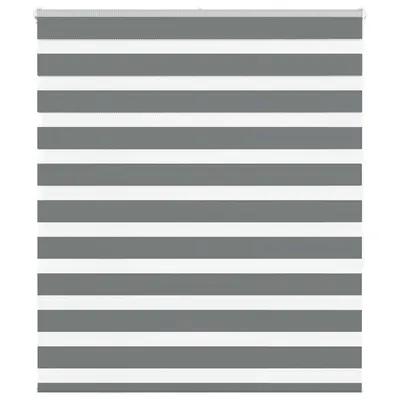 Gossi jaluzea tip zebra gri inchis latime tesatura 130,9 cm poliester