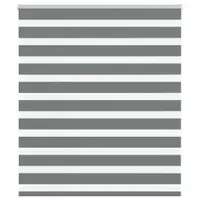 Gossi jaluzea tip zebra gri inchis latime tesatura 130,9 cm poliester