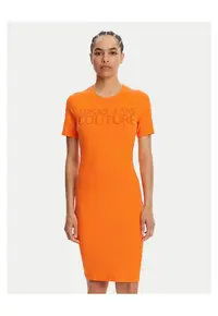 Rochie casual dama portocalie - fabricat din materiale de calitate