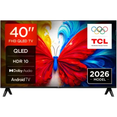 Televizor QLED TCL 101 cm (40inch) 40S5L, Full HD, Smart TV, WiFi, Clasa F (Model 2026)