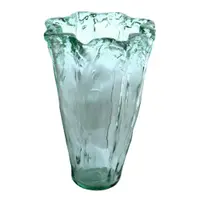 Vază albastră din sticlă reciclată (înălțime 30 cm) Pandora – Ego Dekor